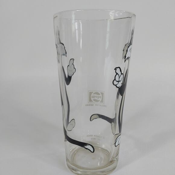 Vtg 1973 Pepsi Collector Character Glass‎ SYLVESTER 6” Tall 16 oz Looney Tunes - Picture 2 of 4
